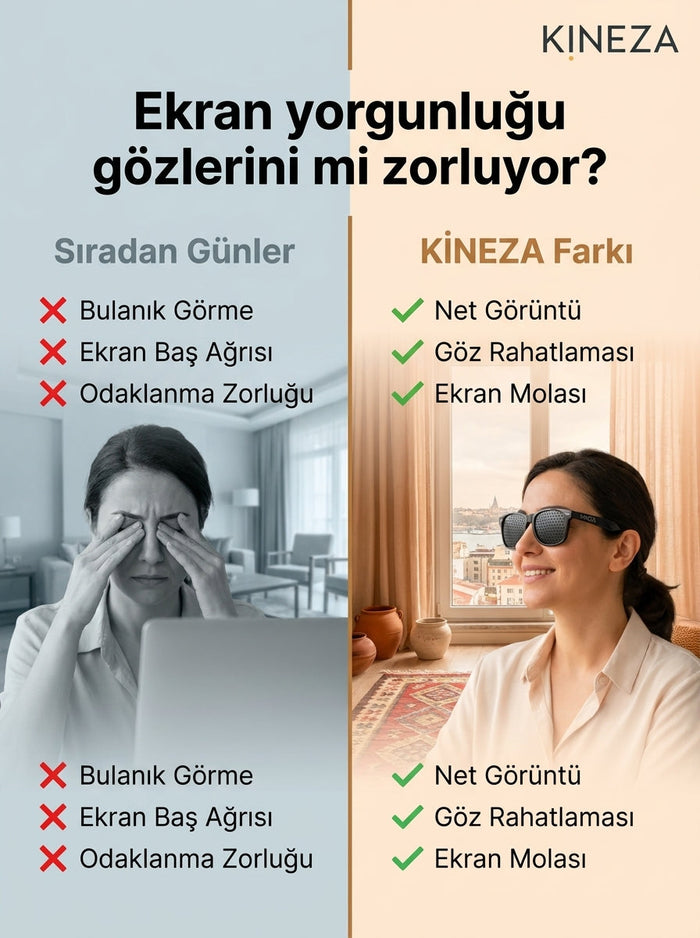 KİNEZA Pinhole İğne Deliği Gözlük 2