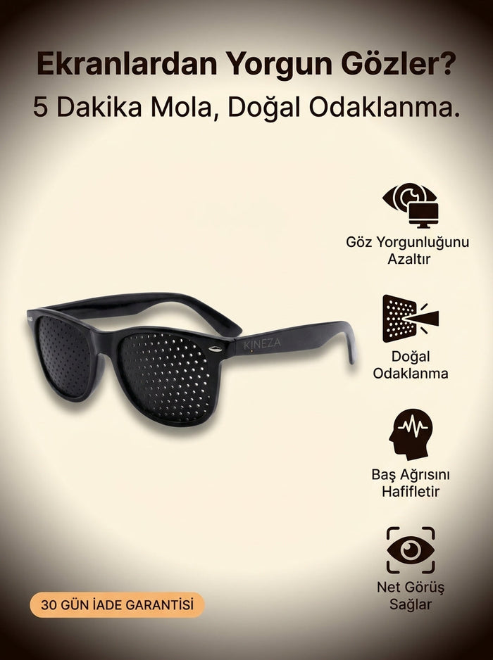 KİNEZA Pinhole İğne Deliği Gözlük 8